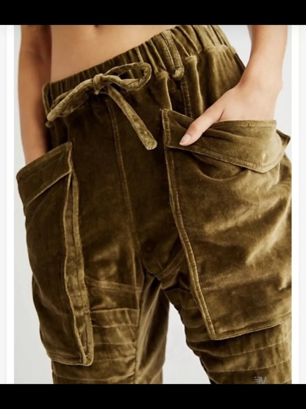 Free People Nicholas K Velour Utility Pants Small NWOT